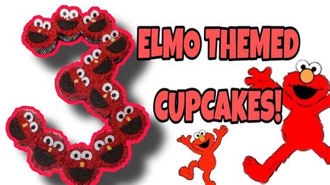 ELMO THEMED PULL-APART CUPCAKE | EASY TUTORIAL - YouTube