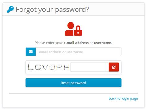 Forgotten password page | Software protection, licensing and copy ...