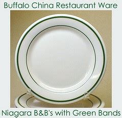 BUFFALO China NIAGARA green striped bread & butter plates | Flickr