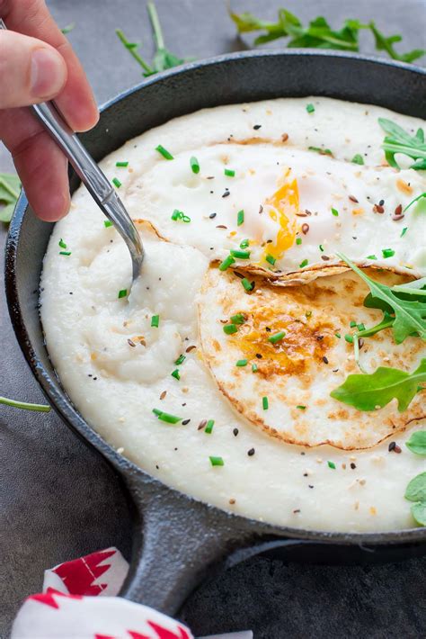 Cheese Grits Breakfast Bowls - Peas and Crayons Recipes