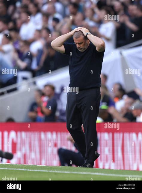 London, UK. 19th Aug, 2023. Ange Postecoglou (Spurs manager) at the ...