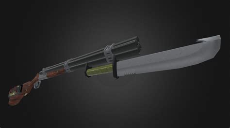 Quad Barrel Shotgun - 3D model by regretful123 [dd420e2] - Sketchfab