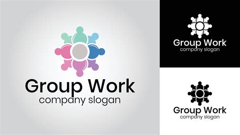 Group Work Business Vector Logo Design 21843247 Vector Art at Vecteezy