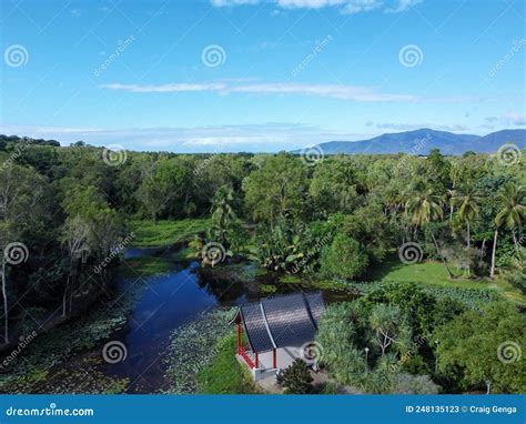 Aerial View of Cairns Botanical Gardens and Mountains in Stock Image - Image of australian ...