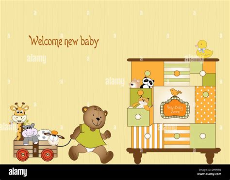 baby arrival card Stock Photo - Alamy