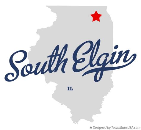 Map of South Elgin, IL, Illinois