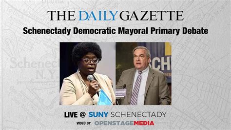 The Daily Gazette Schenectady Democratic Mayoral Primary Debate - YouTube