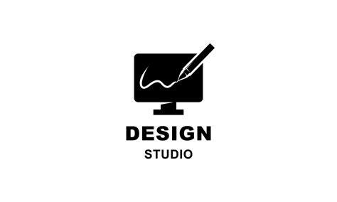 Graphic designer and web design studio tool logo 10412011 Vector Art at ...