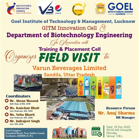 Industrial Visit to Varun Beverages Limited – Goel Institute of ...