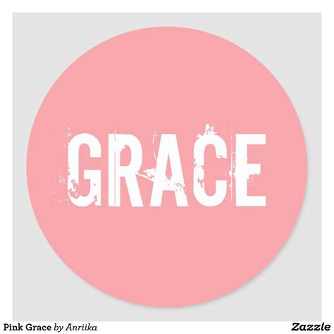 Pink Grace Classic Round Sticker | Zazzle.com in 2021 | Boy names, Baby names, Name wallpaper