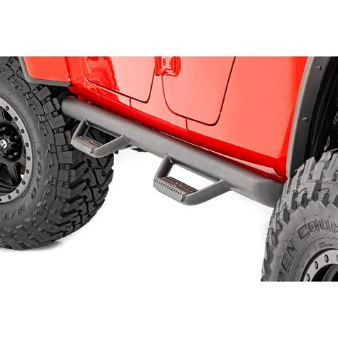 Rough Country Nerf Bar Hoop Steps (fits) 2019-2020 Jeep Gladiator JT | Side Steps Rock Sliders ...