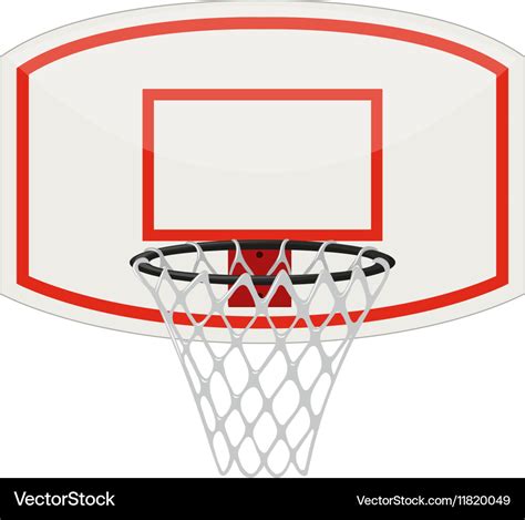 Basketball net and hoop Royalty Free Vector Image