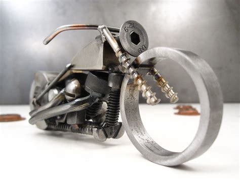 Metal motorcycle art welded sculpture | Motorcycle art, Metal, Sculpture