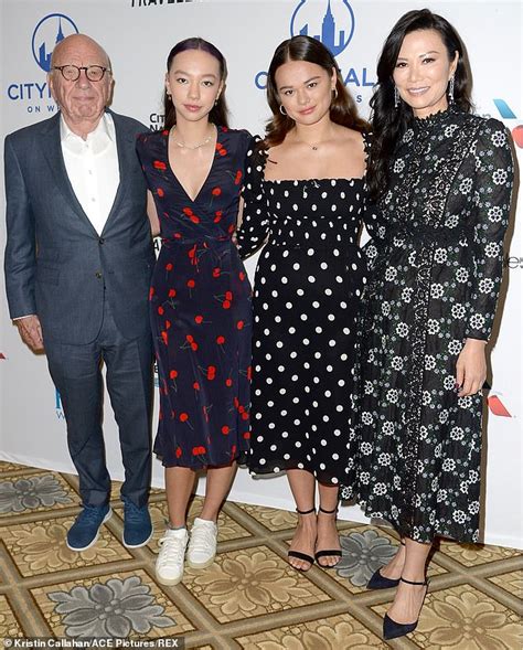 Wendi Deng and her ex-husband Rupert Murdoch with their daughters in ...