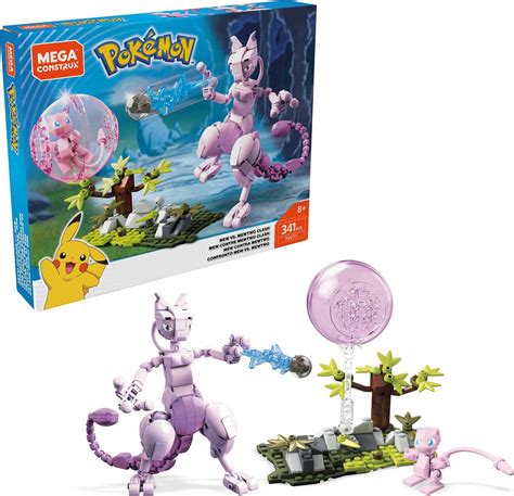 Buy Mega Construx Pokemon Mew vs. Mewtwo Clash Construction Set with ...