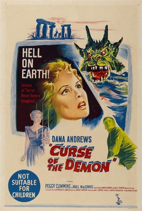 Curse of the Demon (1957) | Afiche de cine, Cine fantastico, Carteles de películas