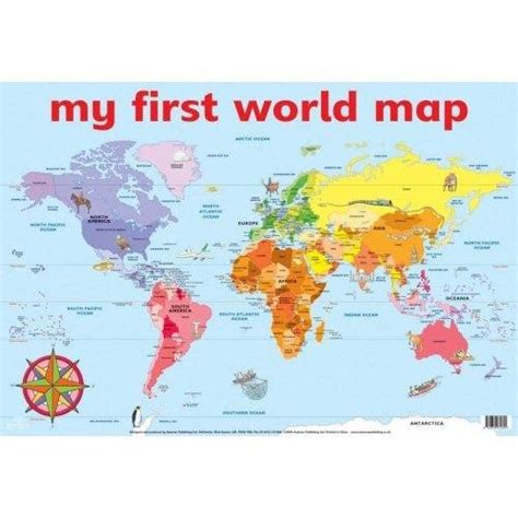 world map kids printable