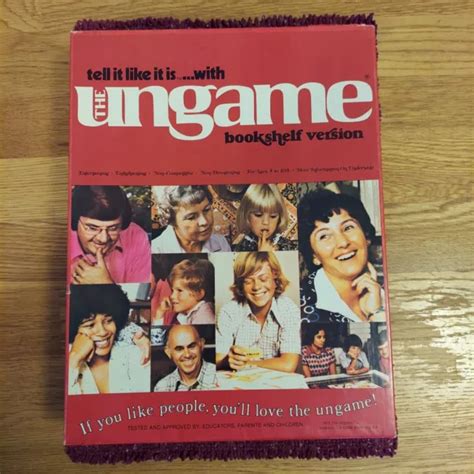 THE UNGAME BOOKSHELF Edition-1975 Vintage Family Board Game With Game Rules-Sale $8.00 - PicClick