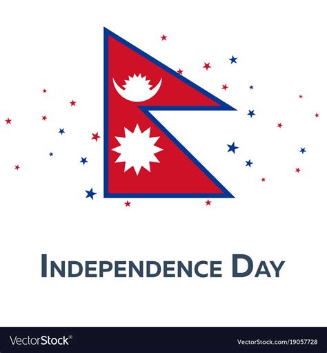 Independence day of nepal patriotic banner Vector Image