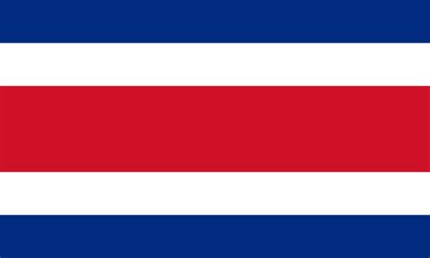 Printable Costa Rica Flag