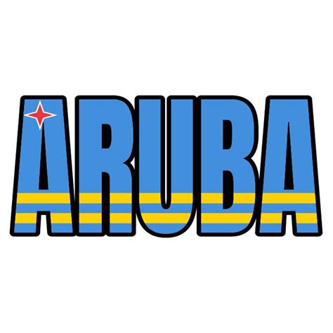 Aruba Flag Text Word Art Island Vector .eps, .dxf, .svg .png. Vinyl Cutter Ready, T-shirt, CNC ...