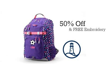 Land's End: 50% off Backpacks + Free Monogram :: Southern Savers