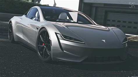 Download Tesla Roadster 2020 [Add-On / Replace / Auto Spoiler] 1.0 for GTA 5