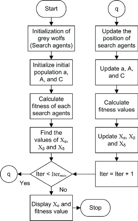 Flow chart of grey wolf optimizer. | Download Scientific Diagram