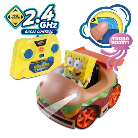 SPONGEBOB In His KRABBY PATTY BURGER CAR COMPLETE 1/2 VINTAGE VERY COOL ...