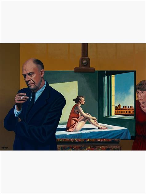 "Edward Hopper with Morning Sun Painting" Poster for Sale by ...