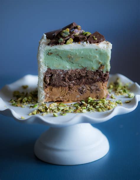 Pistachio Caramel Ice Cream Cake | Anecdotes and Apple Cores