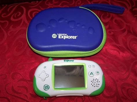 Leapfrog Leapster Explorer Game System with Case | Explorers games, Game system, Reading games