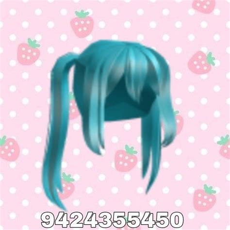 Hatsune miku hair Roblox Codes, Roblox Roblox, Hatsune Miku, Miku ...