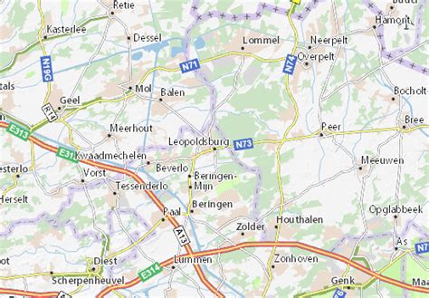 MICHELIN Leopoldsburg map - ViaMichelin