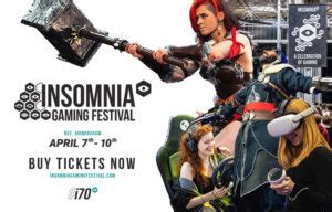 Insomnia Gaming Festival 2023 - Events for Gamers