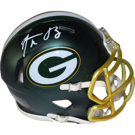 Aaron Rodgers Signed Packers Mini Blaze Helmet (Steiner COA) | Pristine Auction