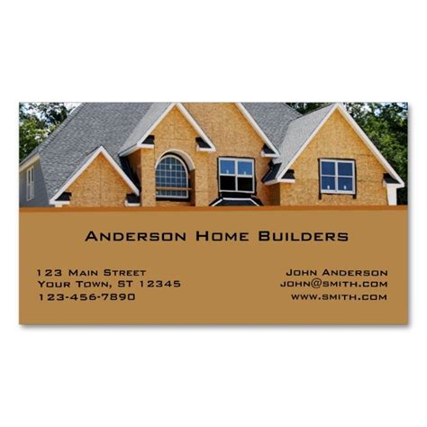 Home Construction Business Card. This is a fully customizable business card and available on ...