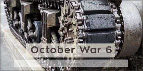 6 October War | Topics in English