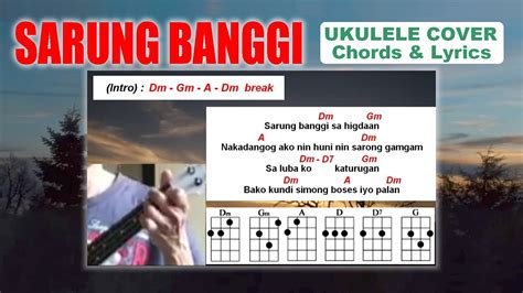 SARUNG BANGGI - Ukulele Cover with Chords & Lyrics - YouTube