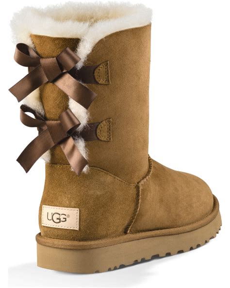 UGG Women's Chestnut Bailey Bow II Boots - Round Toe | Boot Barn