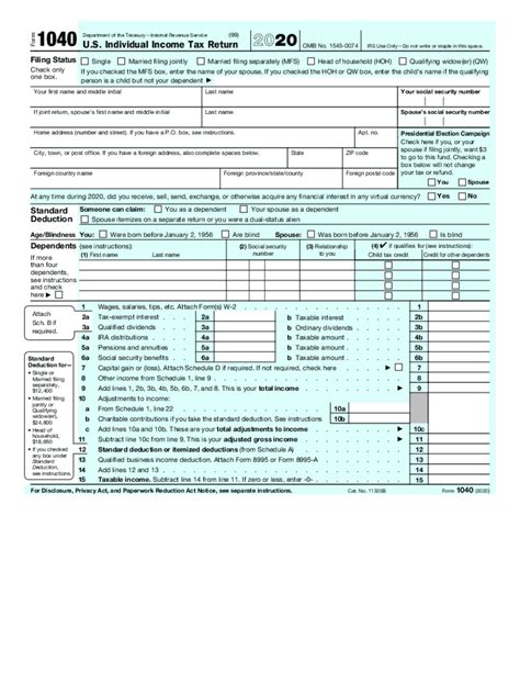 Irs Tax Forms - Printable IRS Form, Download PDF Online