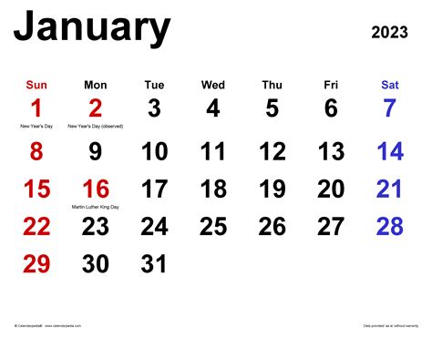 January 2023 Calendar Holidays India - Calendar 2023