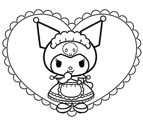 Kuromi Free Printable coloring page - Download, Print or Color Online ...