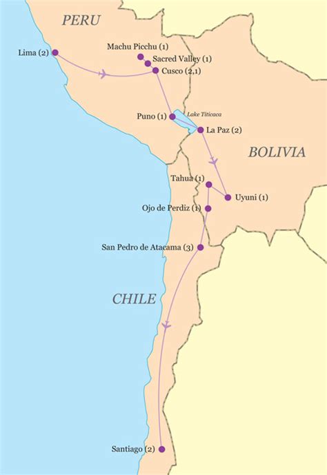 Chile Bolivia Peru - Border Crossing Guide In South America Peru ...