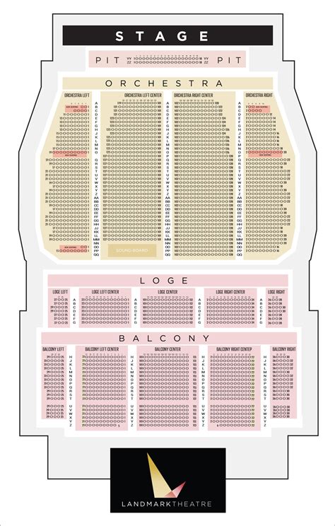 Seat Map - Landmark Theatre