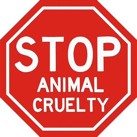 "Stop animal cruelty sticker " Posters by NicoleHarvey | Redbubble