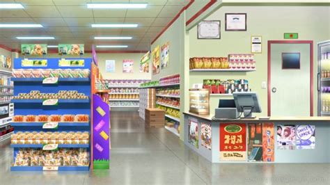 Small grocery store by Vui-Huynh | Anime backgrounds wallpapers, Anime places, Episode backgrounds