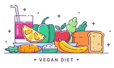 Vegan Diet Illustration