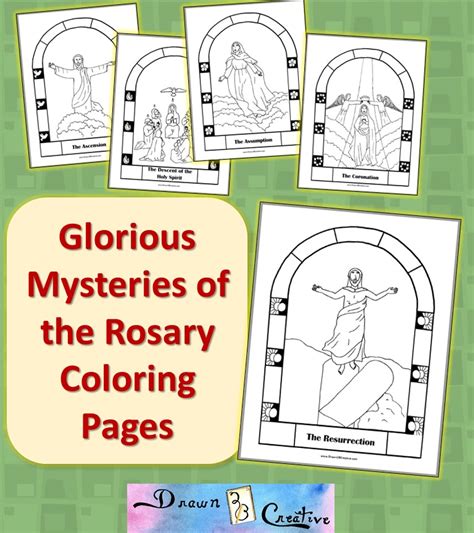 The Fourth Glorious Mystery- The Assumption- Coloring Page ...