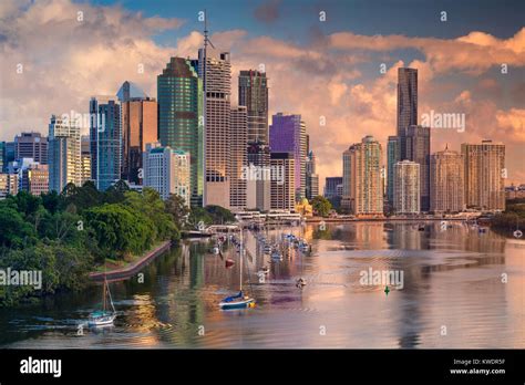 Brisbane. Cityscape image of Brisbane skyline, Australia during sunrise Stock Photo - Alamy